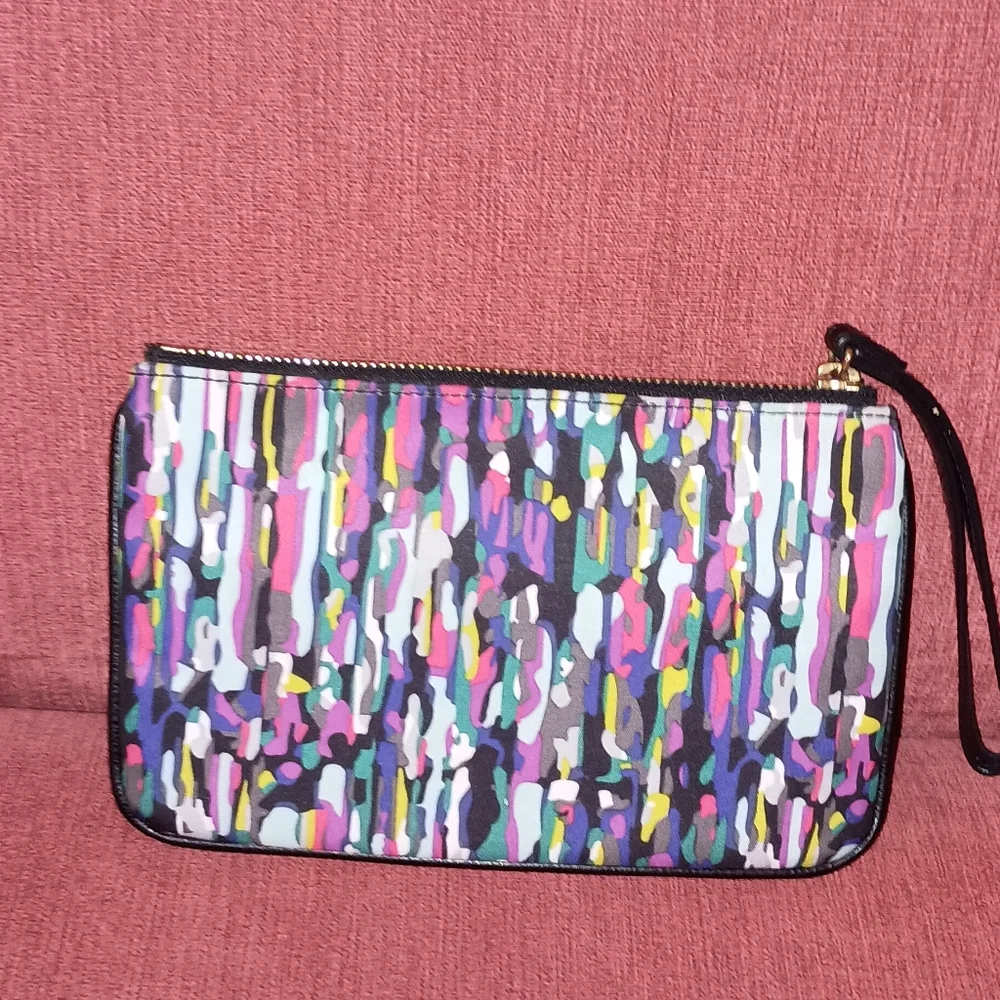 Vera Bradley Black Multiple Color Wristlet